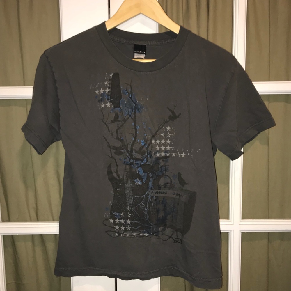 5th Sun sz 14-16 charcoal tee